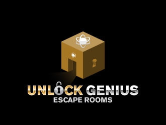 Unlock Genius logo design by MarkindDesign