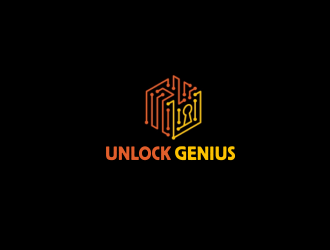 Unlock Genius logo design by Greenlight