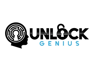 Unlock Genius logo design by jaize
