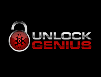 Unlock Genius logo design by kunejo