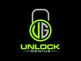 Unlock Genius logo design by imagine