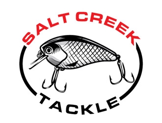 Salt Creek Tackle logo design by shere