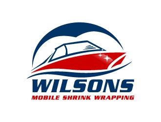 Wilsons mobile shrink wrapping  logo design by J0s3Ph