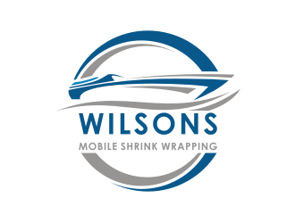 Wilsons mobile shrink wrapping  logo design by vostre