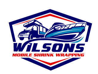 Wilsons mobile shrink wrapping  logo design by THOR_