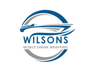 Wilsons mobile shrink wrapping  logo design by vostre