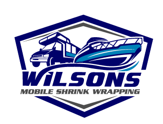 Wilsons mobile shrink wrapping  logo design by THOR_