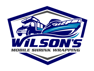 Wilsons mobile shrink wrapping  logo design by THOR_