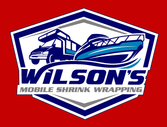 Wilsons mobile shrink wrapping  logo design by THOR_