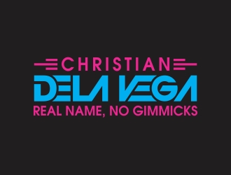 DJ Christian Dela Vega logo design by rokenrol