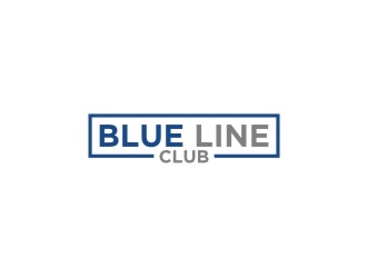 blue line club logo design by bricton