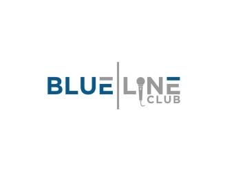 blue line club logo design by bricton
