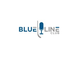 blue line club logo design by bricton