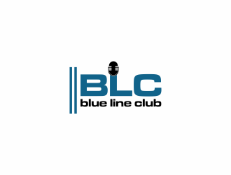 blue line club logo design by hopee