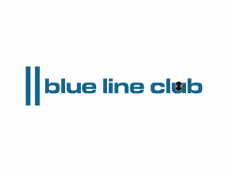 blue line club logo design by hopee