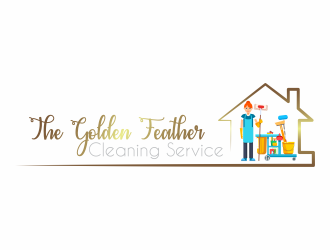 The Golden Feather Cleaning Service  logo design by ROSHTEIN