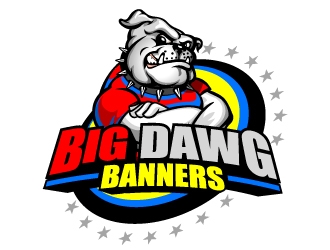 Big Dawg banners logo design by aRBy