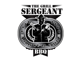 The Grill Sergeant BBQ logo design by DreamLogoDesign