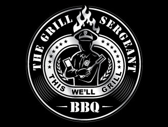 The Grill Sergeant BBQ logo design by REDCROW