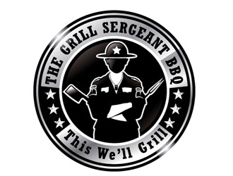 The Grill Sergeant BBQ logo design by shere