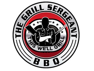 The Grill Sergeant BBQ logo design by shere