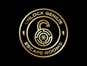 Unlock Genius logo design by CreativeKiller
