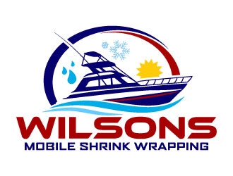 Wilsons mobile shrink wrapping  logo design by daywalker