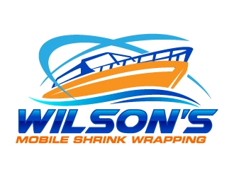 Wilsons mobile shrink wrapping  logo design by jaize