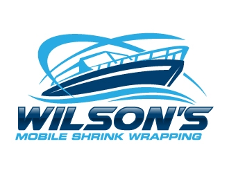 Wilsons mobile shrink wrapping  logo design by jaize