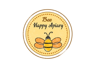 Bee Happy Apiary logo design by Arrs