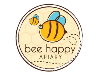 Bee Happy Apiary logo design by shere