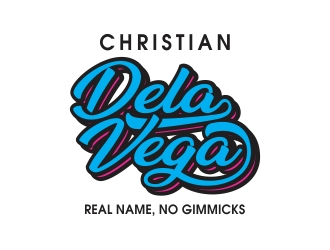 DJ Christian Dela Vega logo design by rokenrol