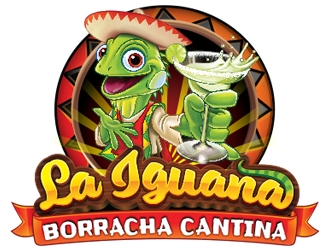 La Iguana Borracha Cantina logo design by ZedArts