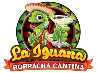 La Iguana Borracha Cantina logo design by ZedArts