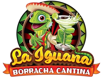La Iguana Borracha Cantina logo design by ZedArts