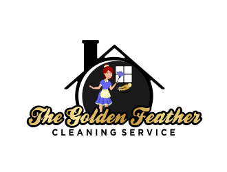The Golden Feather Cleaning Service  logo design by madjuberkarya
