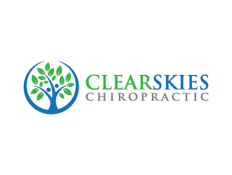 Clear Skies Chiropractic logo design by mhala