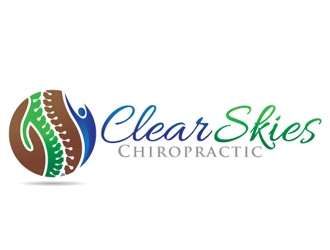 Clear Skies Chiropractic logo design by shere