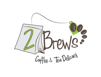 2Brews logo design by not2shabby