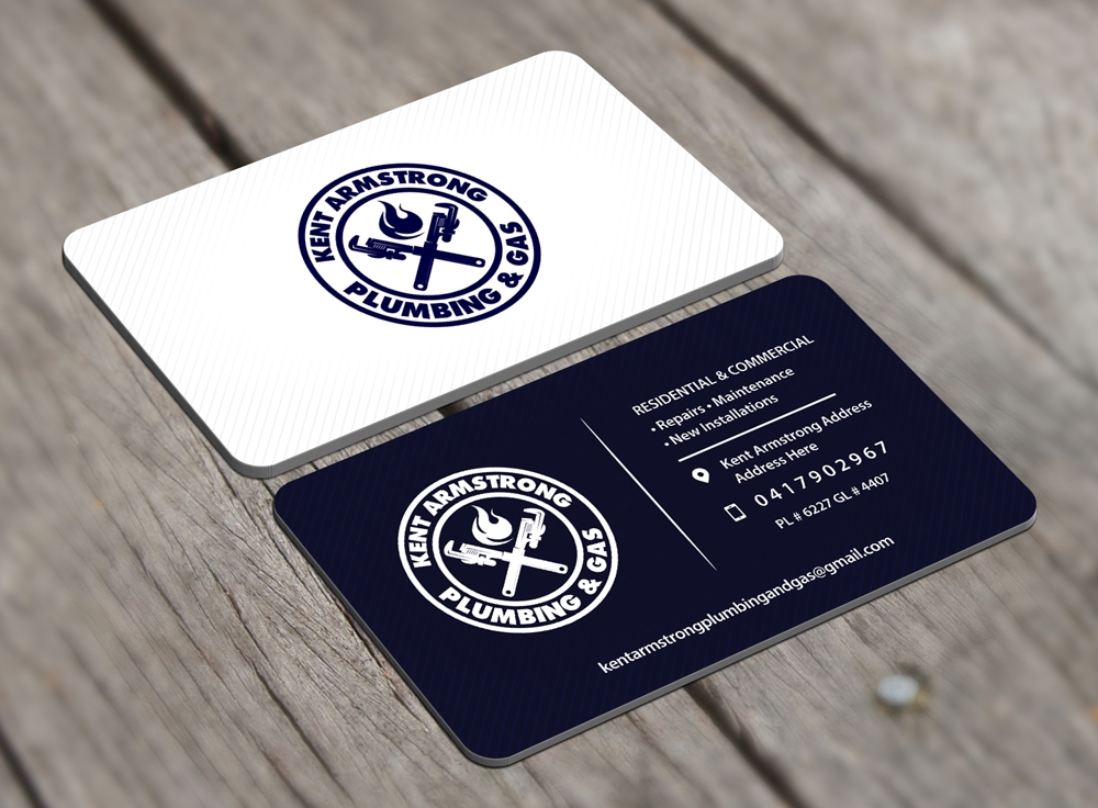 Kent Armstrong Plumbing & Gas logo design by abss