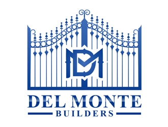 Del Monte Builders logo design by Roma