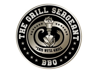 The Grill Sergeant BBQ logo design by REDCROW