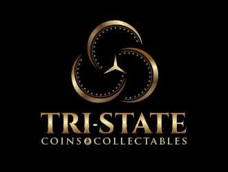 Tri-state coins and collectables logo design by SOLARFLARE