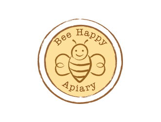 Bee Happy Apiary logo design by keylogo