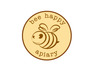 Bee Happy Apiary logo design by keylogo