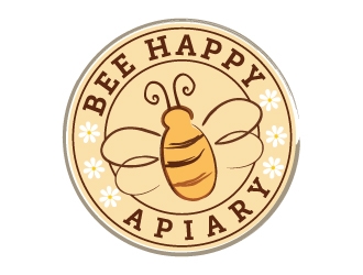Bee Happy Apiary logo design by Boomstudioz