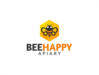 Bee Happy Apiary logo design by hole