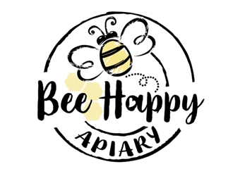 Bee Happy Apiary logo design by ingepro