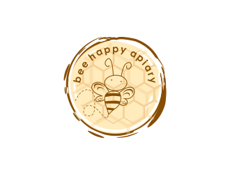 Bee Happy Apiary logo design by meliodas