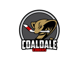 Coaldale Cobras logo design by evdesign